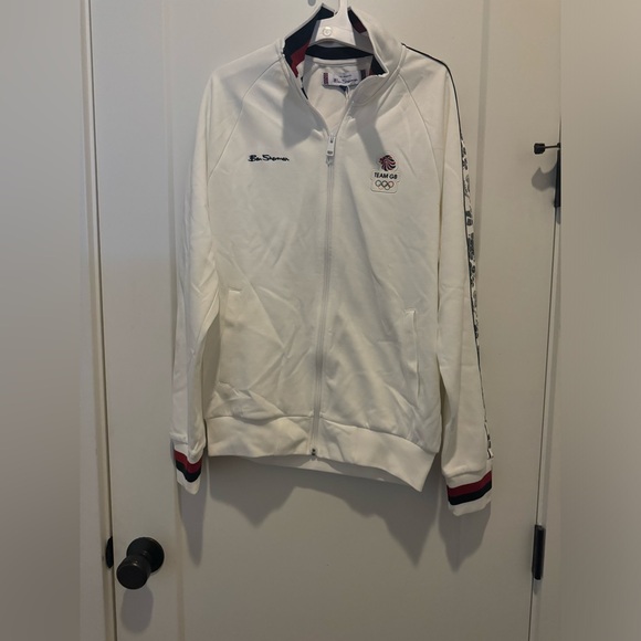 Ben Sherman Team GB Taped Track Top - Ivory - Picture 4 of 5